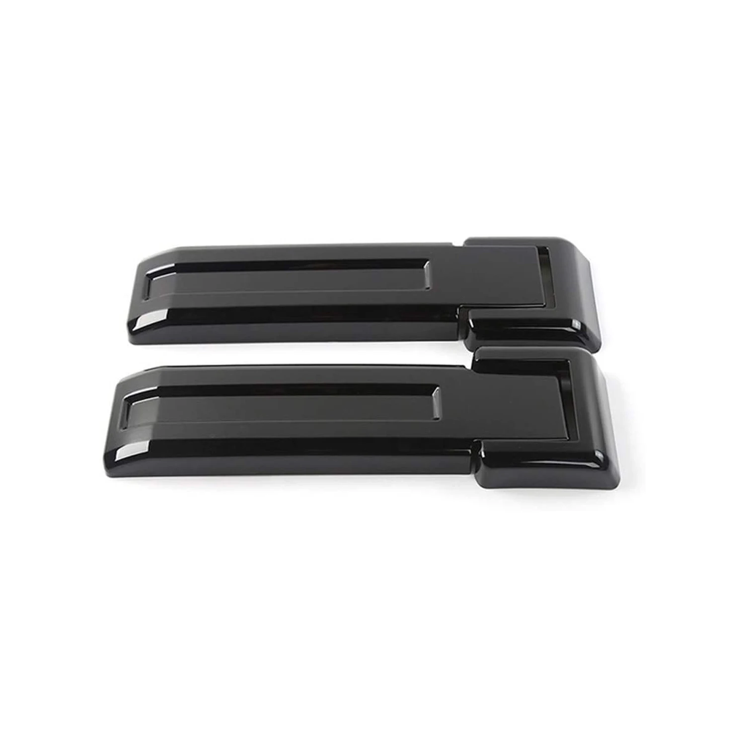 2PCS Car Rear Black Tailgate Hinge Cover FOR Jeep Wrangler JK Jku 2007-2017 Spare Tire Holder Hinge Decoration Cover Trim