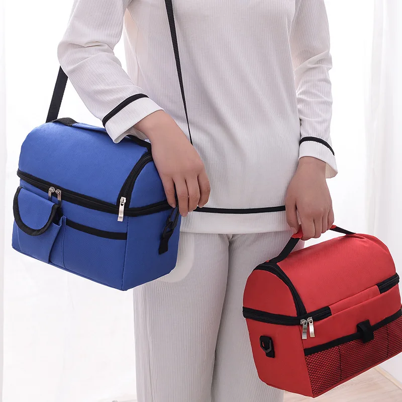 

New Lunch Bag Reusable Insulated Thermal Bag Women Men Multifunctional 8L Cooler and Warm Keeping Lunch Box Leakproof Waterproof