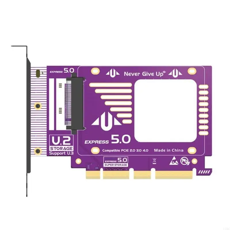 U55C PCIe5.0 NVMe Expansion Adapter Card for PCIExpress 5.0 Solid Disks Fits PCIE
