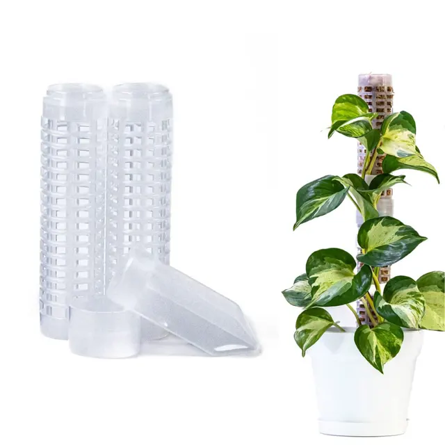 Csomag 2 Hegymászó Növény Pólusra Rakható Függőleges Üreges Tartó Talaj Tüskés Csatlakozó Kikötő Kertész