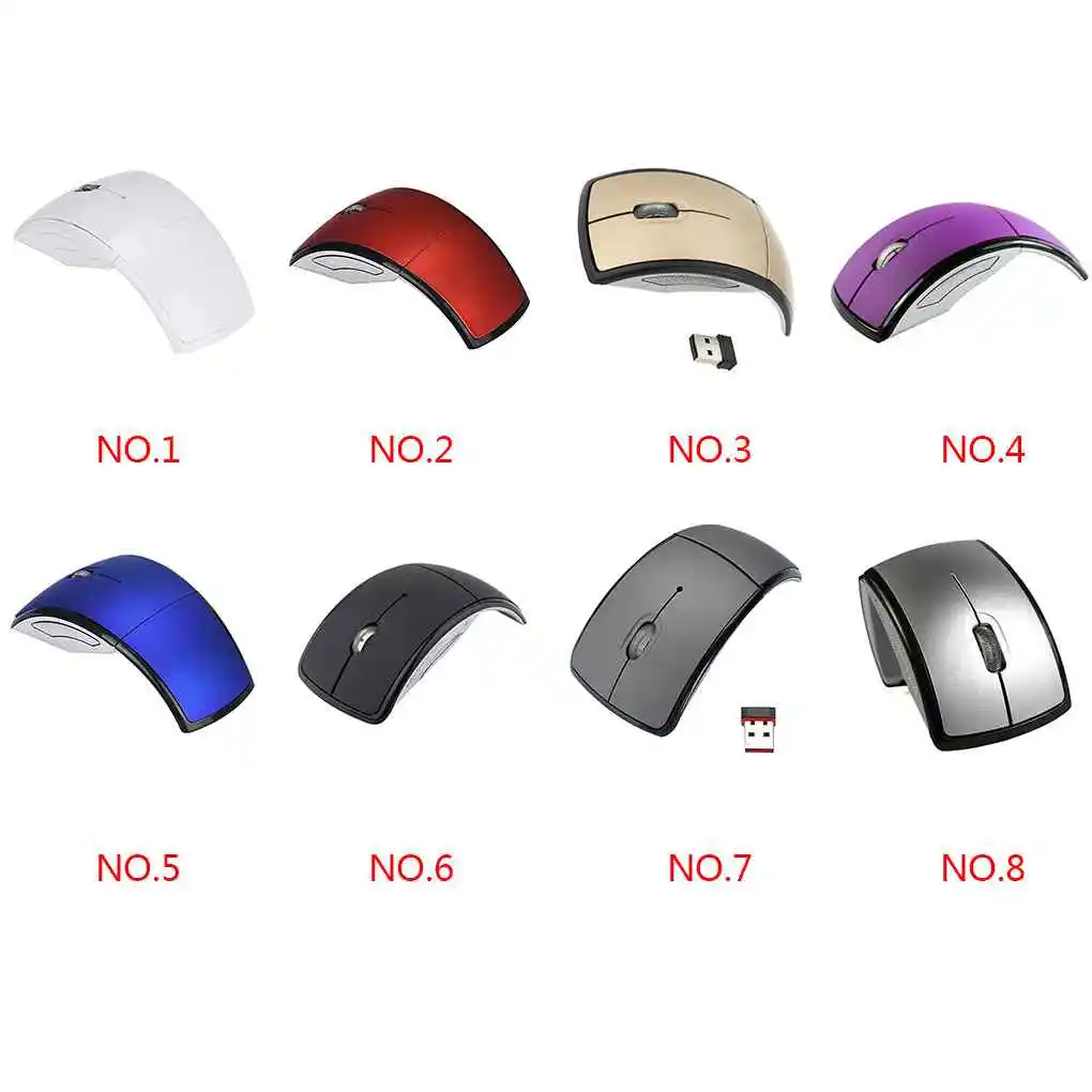 Ergonomic Wireless Folding Mouse for Gaming and Office Use