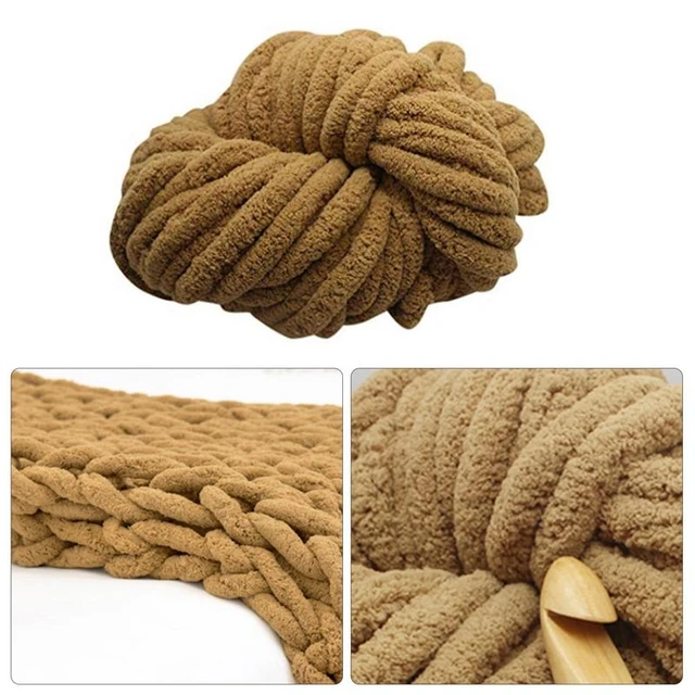 Blanket Yarn For Crocheting Soft Weaving Thread DIY Chenille Wool