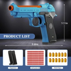 Rapid - Fire Soft Bullet Blaster Toy Gun for Outdoor Adventure and Fun (M92 Set B)