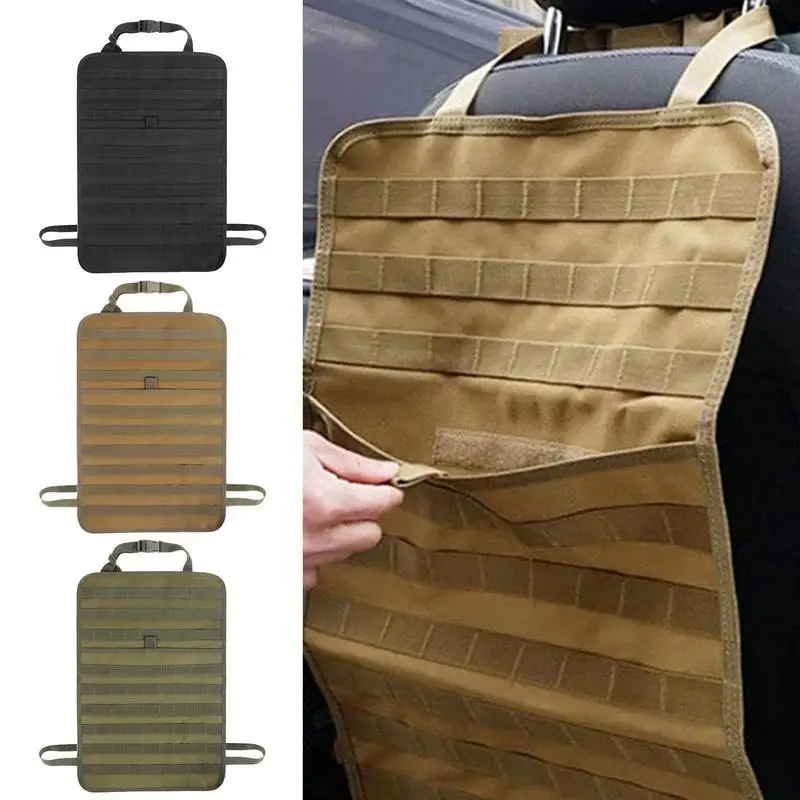 

Car Seat Back Organizer Universal Auto Storage Pockets Cover Car Back Seat Kick Protectors Multipurpose Hangable Bag For cars