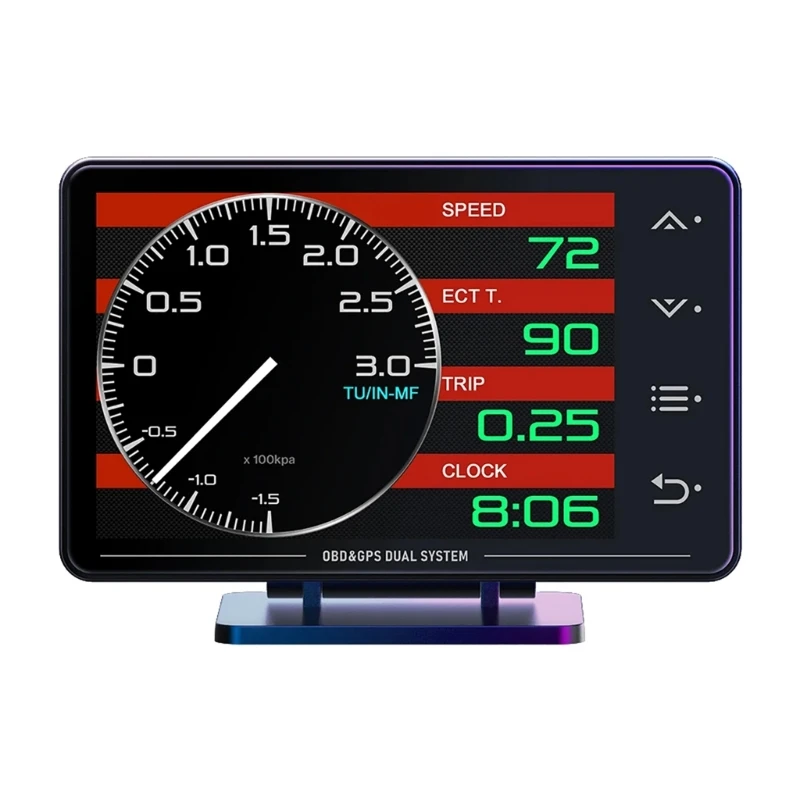 

68UF HUD Манометр Автомобильный Многофункциональный OBD Инструмент Температура воды Давление масла