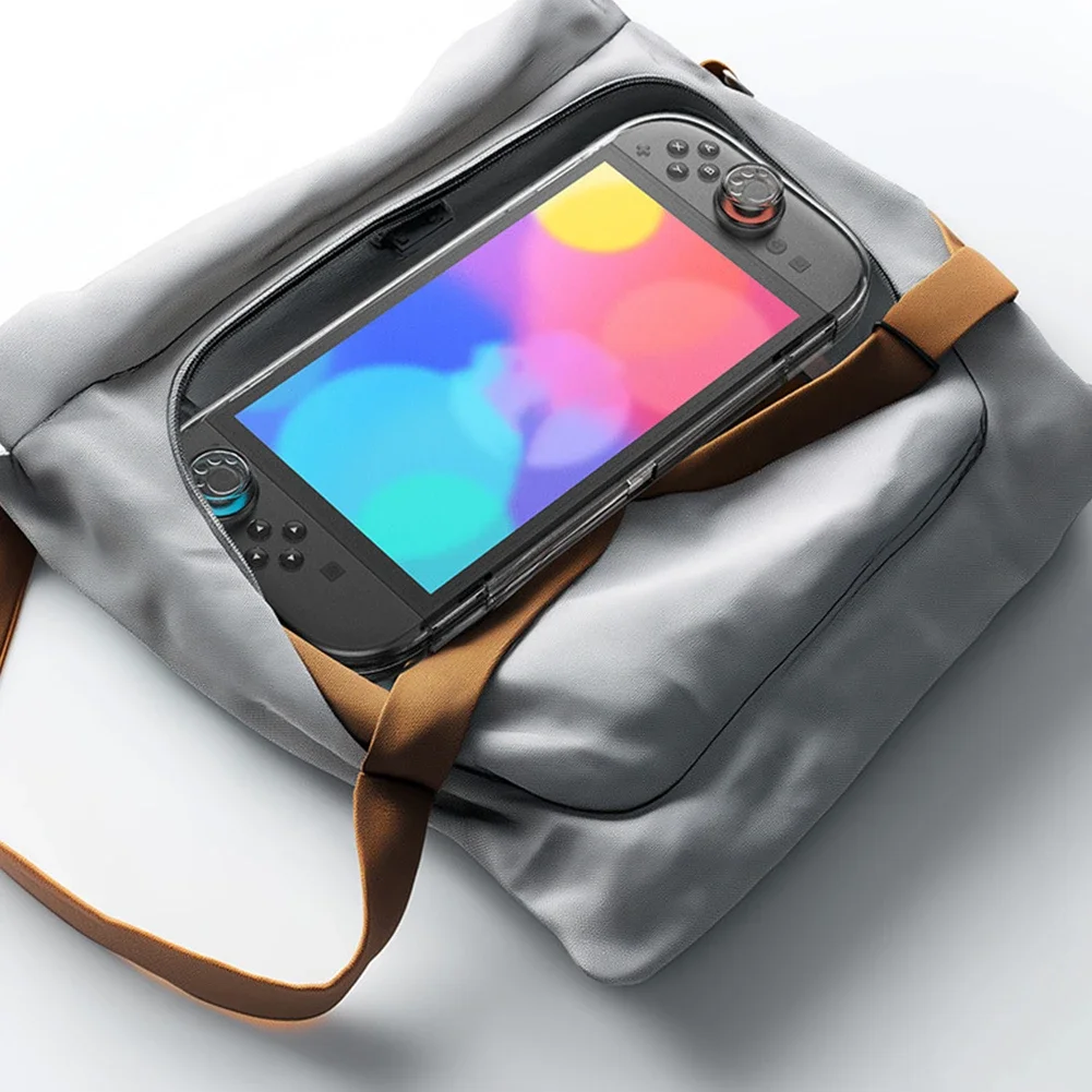 For Switch 2 Handle Storage Box Transparent Anti-scratch Clear Protector Shell with Game Card Slots For Switch 2 Joy-cons Handle