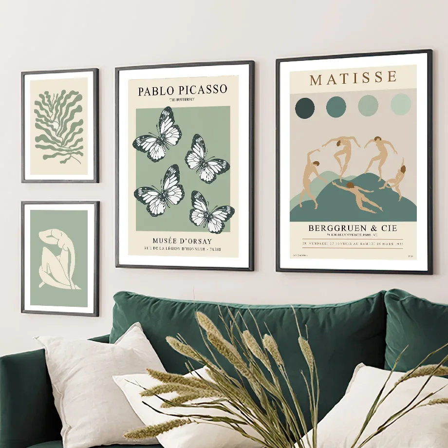 Matisse Wall Art Cotton Canvas Abstract Design