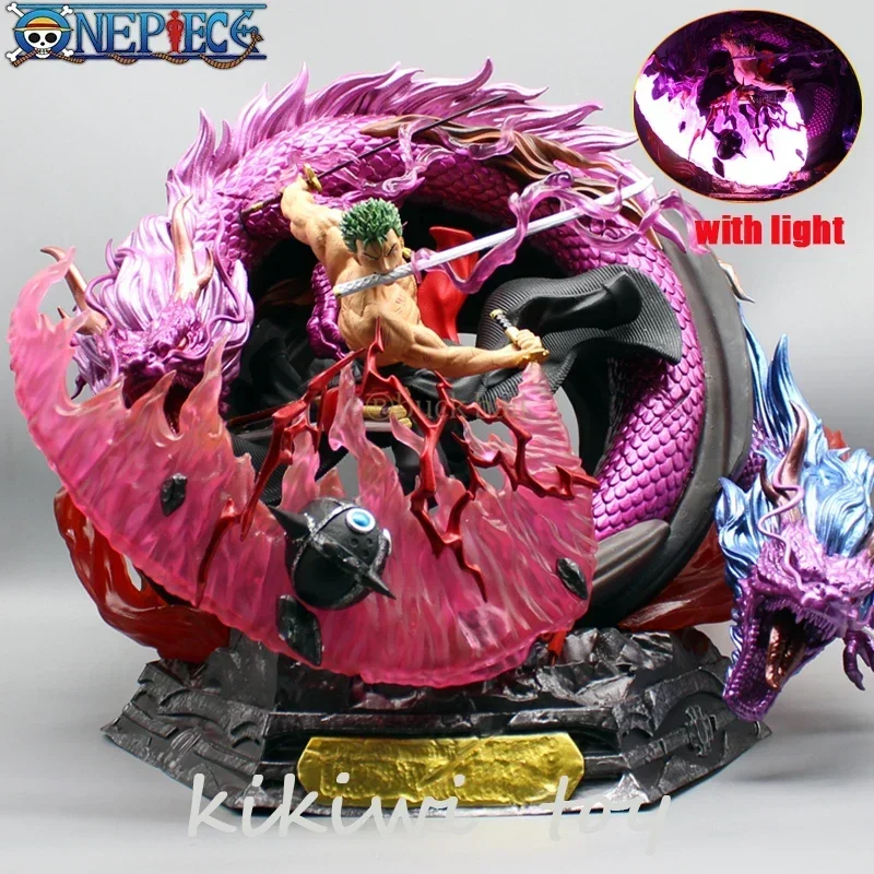 

Фигурка Аниме One Piece, 35 см, ророноа Зоро Vs Gk Ayo King, экшн-фигурки со штативом, Статуэтка из ПВХ, искусственная игрушка