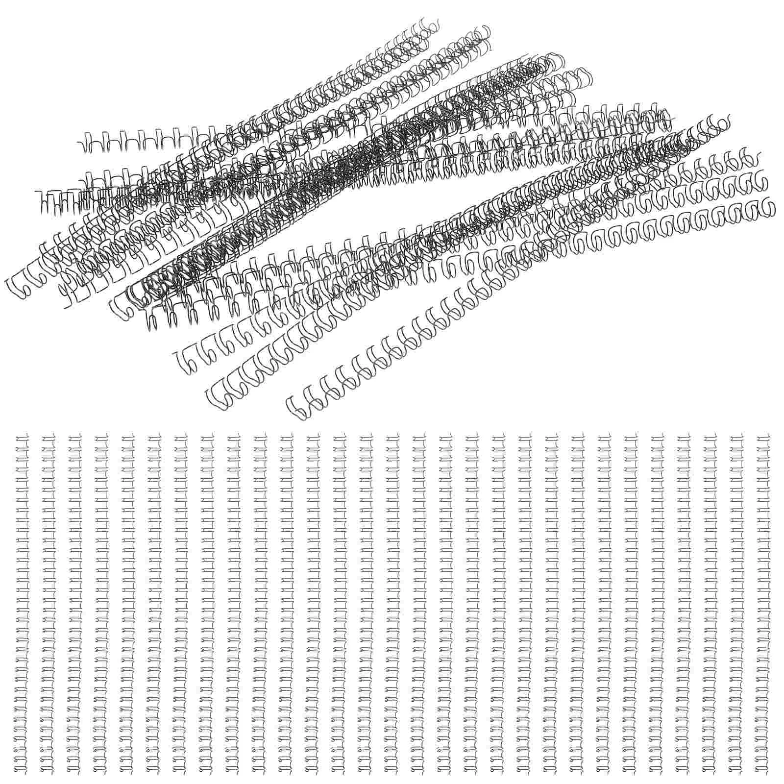 

100 Pcs Notebook Binding Ring Spines Binder Combs Cases Flexible Rings Photo Album