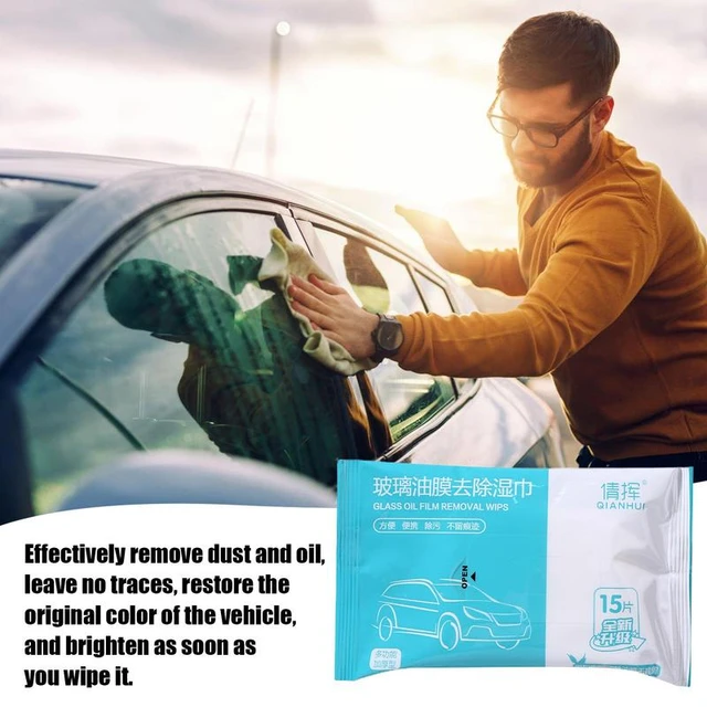 Glass Cleaner Wipes For Car Oil Film And Glass Cleaning Wet Wipes