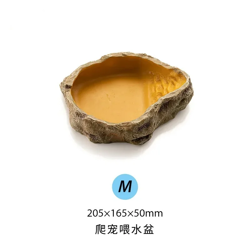 Crawling Pet Lizards Turtles Reptile Supplies Breeding Box Luminous Water Bowl Pet Water Basin Resin