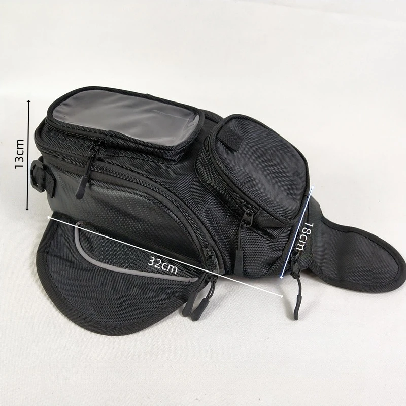 Magnetic motorcycle fuel tank bag, rider motorcycle backpack crossbody bag, off-road magnetic portable quick release touch
