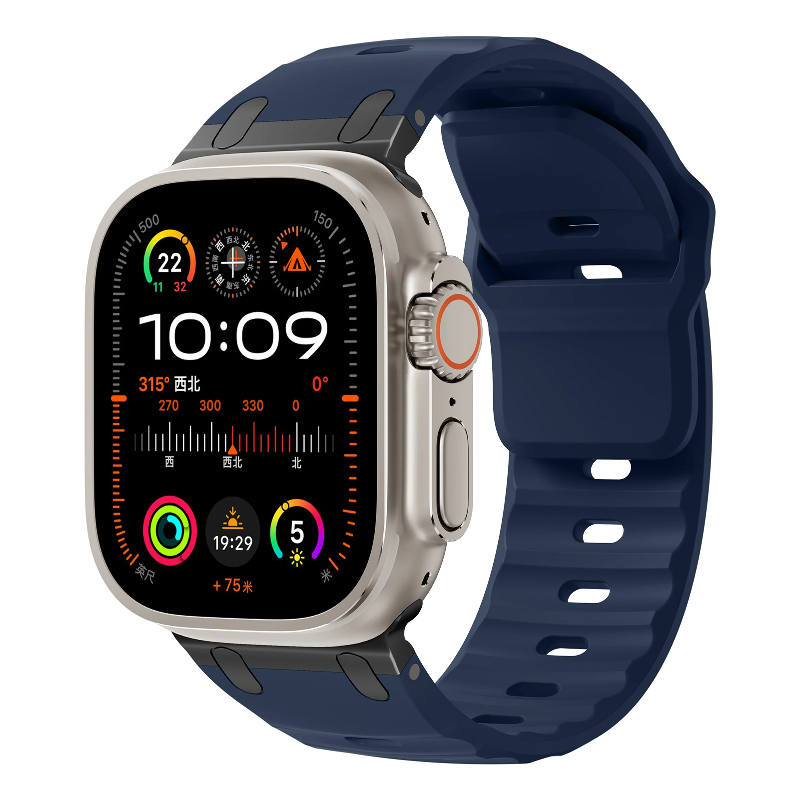 Durable Silicone Sport Strap with Stainless Steel Buckle