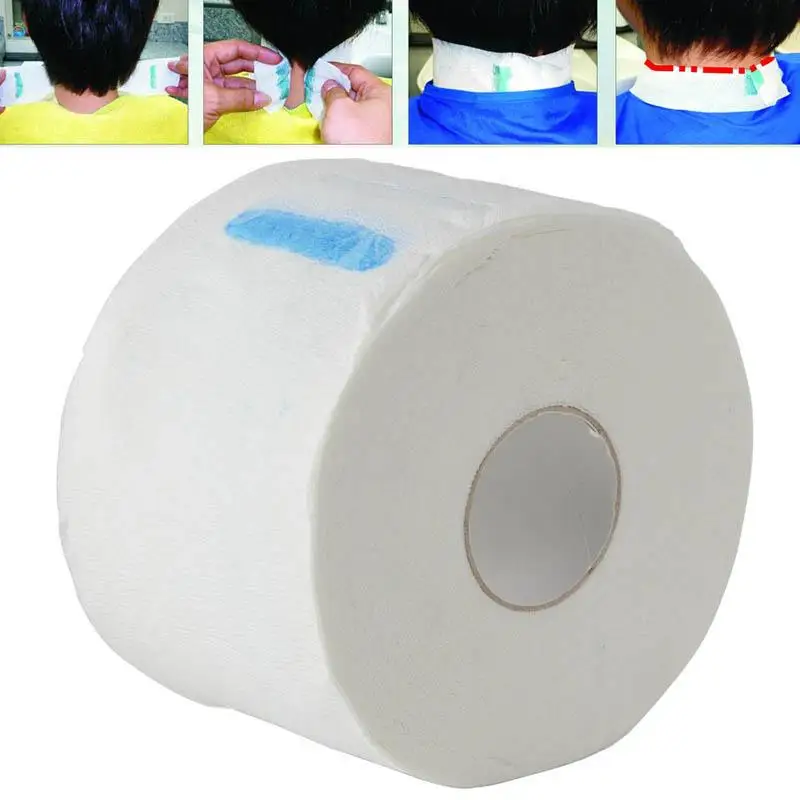 

30*6.5cm Professional Disposable Stretchy Neck Paper Roll For Barber Bib Tools Paper Falling Styling Neck Salon Prevent Hair
