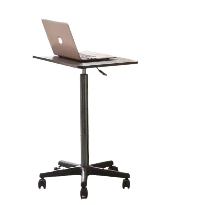 Portable Work Computer Desk Small Office Furniture Movable Lifting Desk with Pulleys Home Writing Desk Study Table Furniture