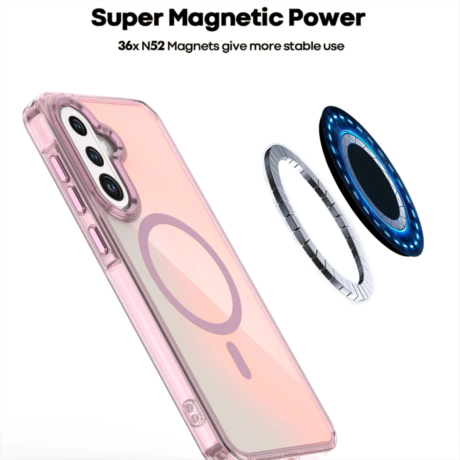 Aurora Gradient Magnetic Phone Case - Stylish and Durable Back Cover