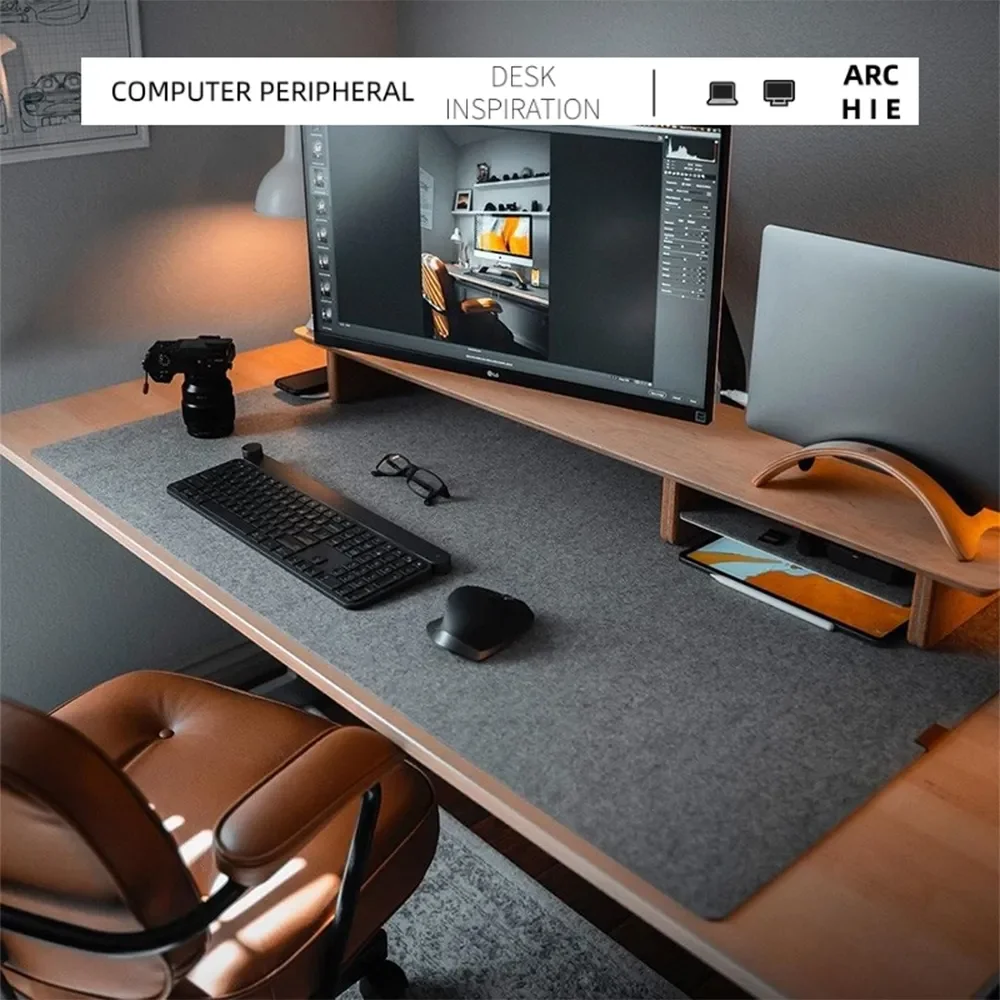 Large Mouse Pad Gamer Office Computer Desk Mat Table Keyboard Big Mousepad Wool Felt Laptop Non-slip Desk Mat Gaming Accessories