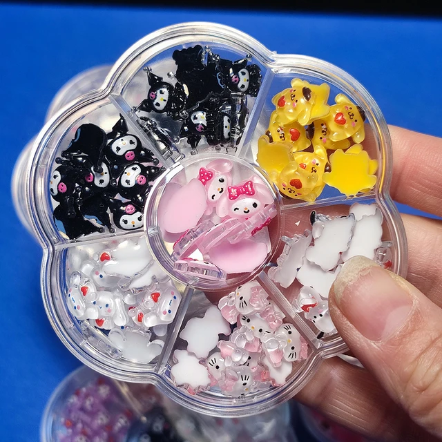 Sanrio Theme Nail Jewelry Charms Kit Kawaii Star Kirby/Hello Kitty