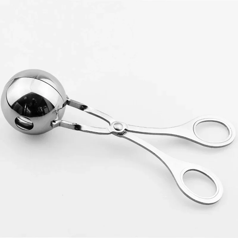 Convenient Meatball Maker Stainless Steel Fish Stuffed Meat Ball Machine Meat Cooking Kitchen Mold Tools spatula hole cap