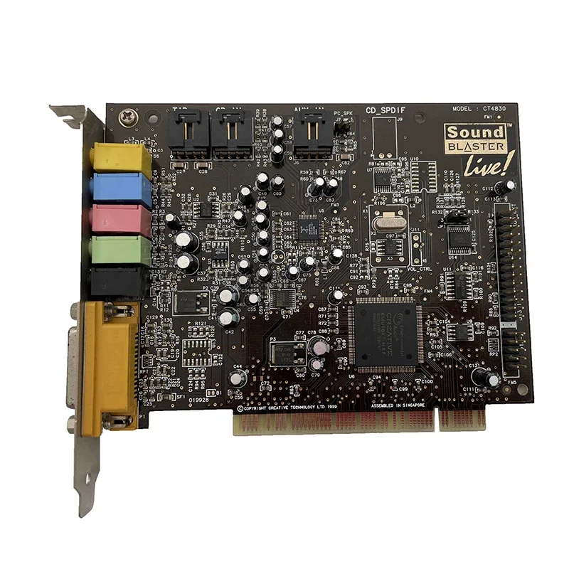 무료 배송 오리지널 CT4830 4.1 크리에이티브 사운드 블라스터 라이브 PCI 사운드 카드 지원 XP/WIN7