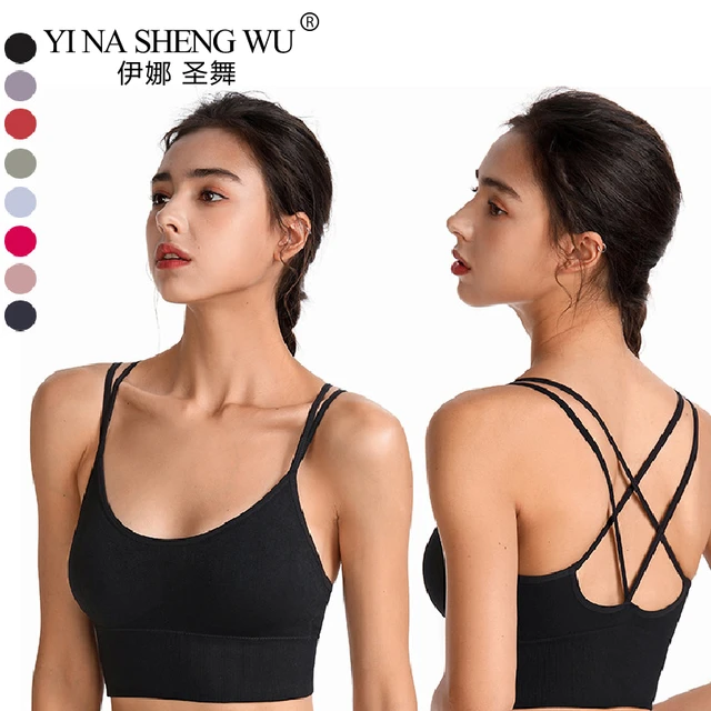 Women Sports Bras For Fitness Yoga Running Jogging Gym Wear Stretch Padded  Sport Top Seamless Athletic Vest Yoga Bra Sportwear - AliExpress