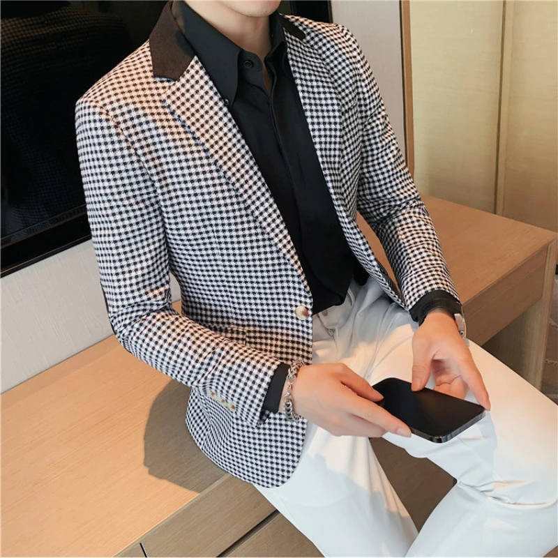 Winter New Brushed Fabric Casual Pants Men Thick Business Fashion