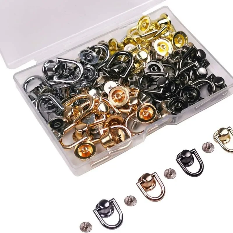 D-shaped Ring Bag Clip Buckles 1/10pcs for Handbag Strap