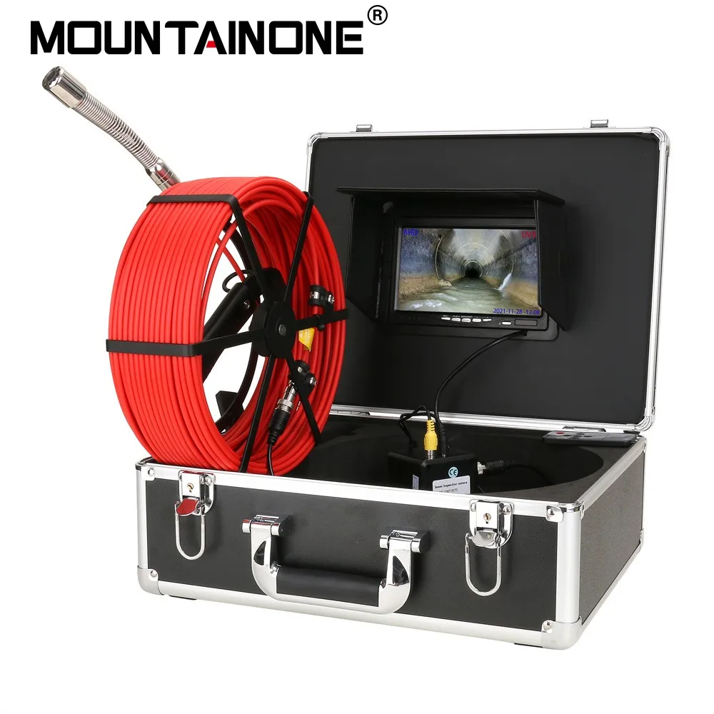 

AHD 1080P IP68 DVR Drain Sewer Pipeline Industrial Endoscope System 7" Monitor Sewer Pipe Inspection Video Camera