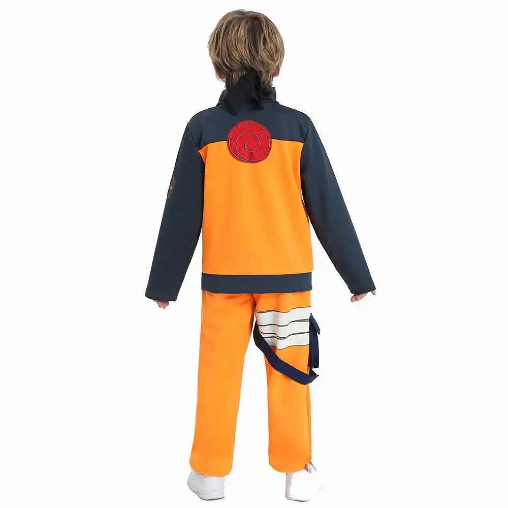 Kids Child Kakashi Cosplay Uzumaki Akatsuki Cloak Shippuden Uniform Ring Headband Kunai Halloween Costume superhero cosplay costume kids cosplay costume kids pajama costume