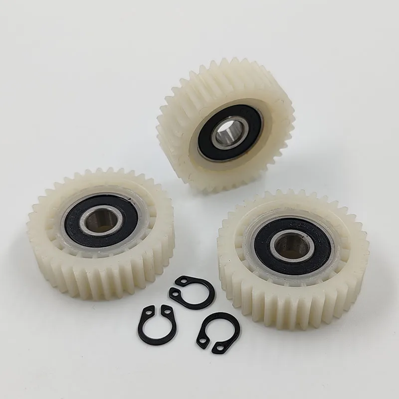 36T 1M Electric Bicycle Gear Nylon Plastic Gears Accessories 36 Tooth 608Z Bearing OD = 38mm Thick = 12mm transmission gear electric bike gear