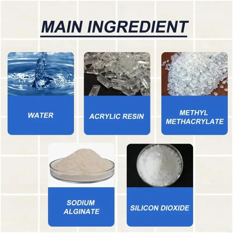 N58C Tile Joint Repair Gels Tile Crack Repair Solution Grouts Squeeze Tube Fast Curing Home Renovations Adhesive