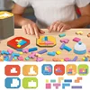 3D Two-person interactive Desktop Puzzle Game Tangram Math Toys Building Blocks Board Color Shape Game For Kids Gifts 1
