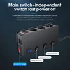 180W Cigarette Lighter Splitter Quick Charge 3.0 Car Charger Adapter 12V/24V 4 Port USB Charging Socket For Phone IPad 4