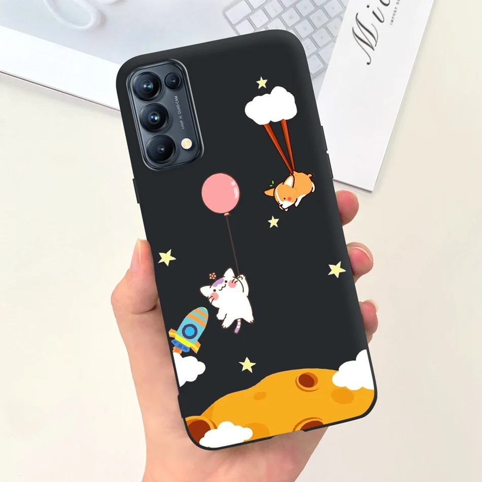 Cute Cat Cartoon Candy Color Soft Silicone TPU Back Cover
