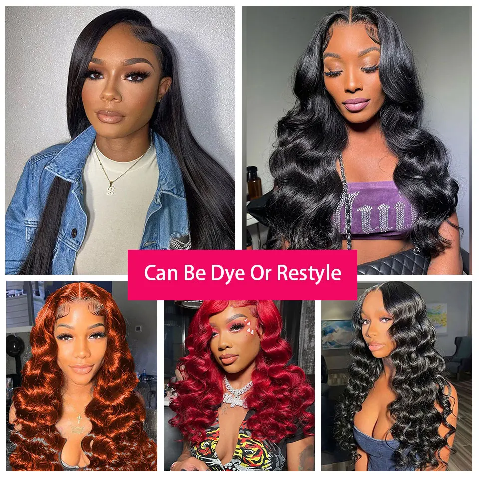 Luduna Burgundy Loose Wave Bundles With Closure 99J Bundles Human Hair With Lace Closure Brazilian Loose Wave Hair Extensions