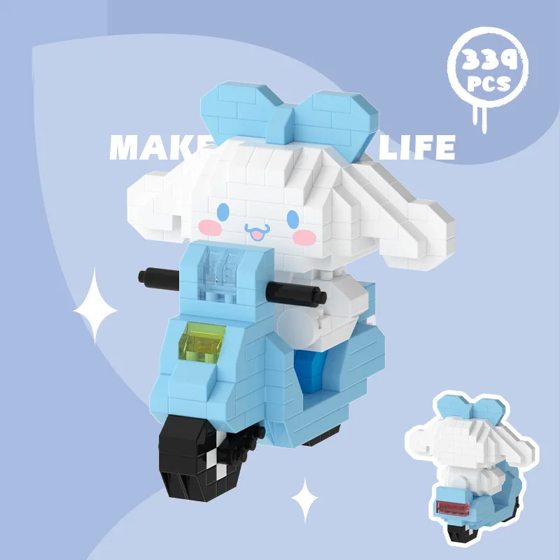 Cartoon Kuromi Building Blocks Originality Micro Particles Spelling And Inserting Children's Toys A Holiday Gift For Girls