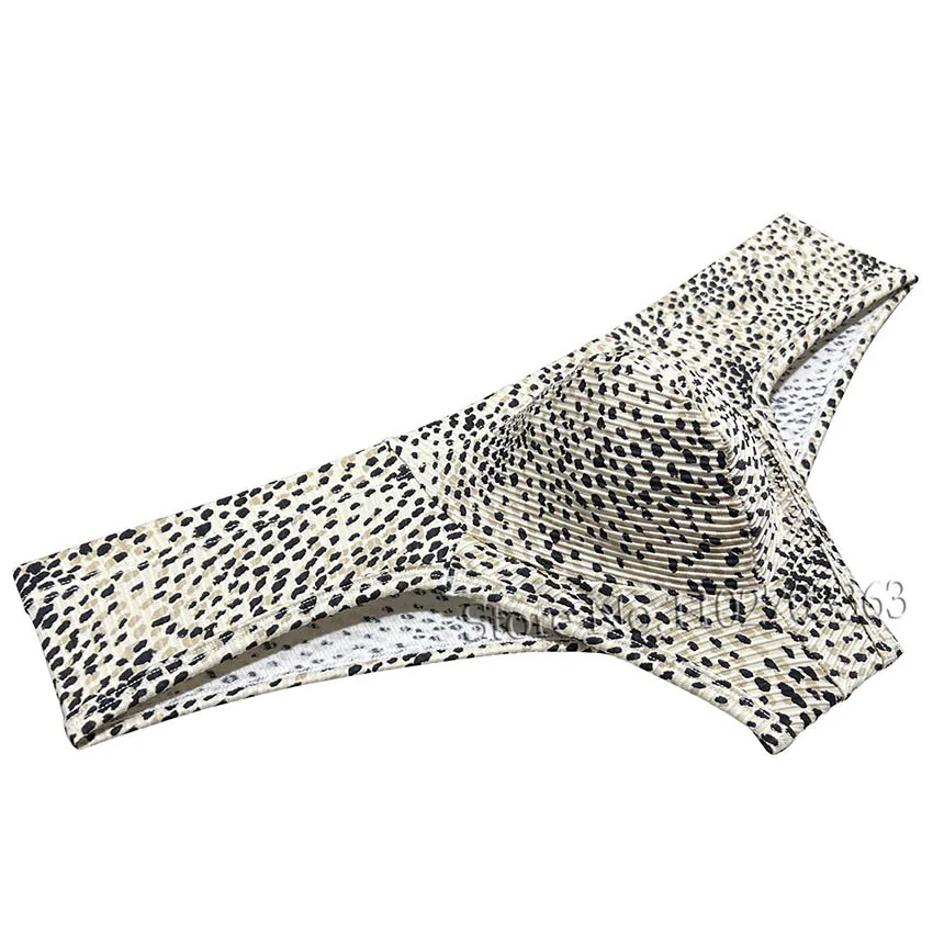 Sexy Bokserki Men's Bubble Knitted Fabric Underwear Panties Enhance Bulge Pouch Bikini Boxer Briefs Sensuous Confident