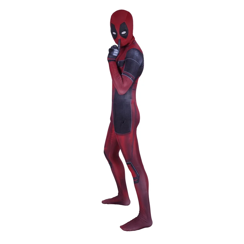 Marvel-Inspired Deadpool Spandex Bodysuit Cosplay Costume for Adults and Kids
