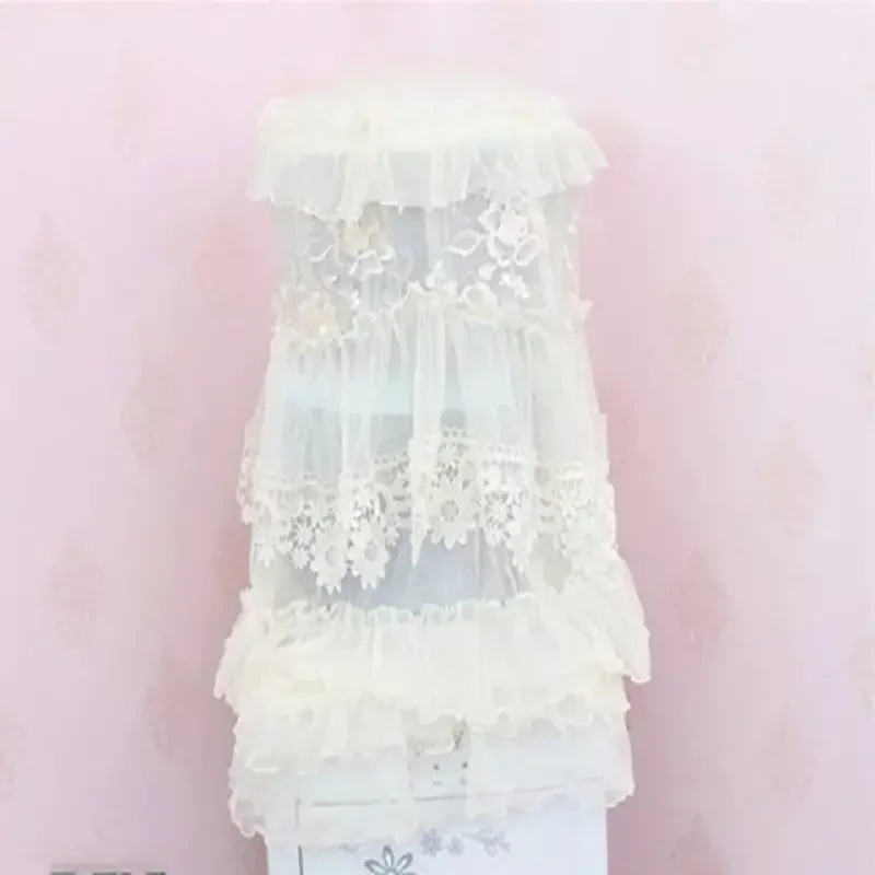 Household Water Dispenser Covers Dust-proof Multi-function Home Decoration Lace Floral Embroidered Cover 2pcs Rice Cooker Pads