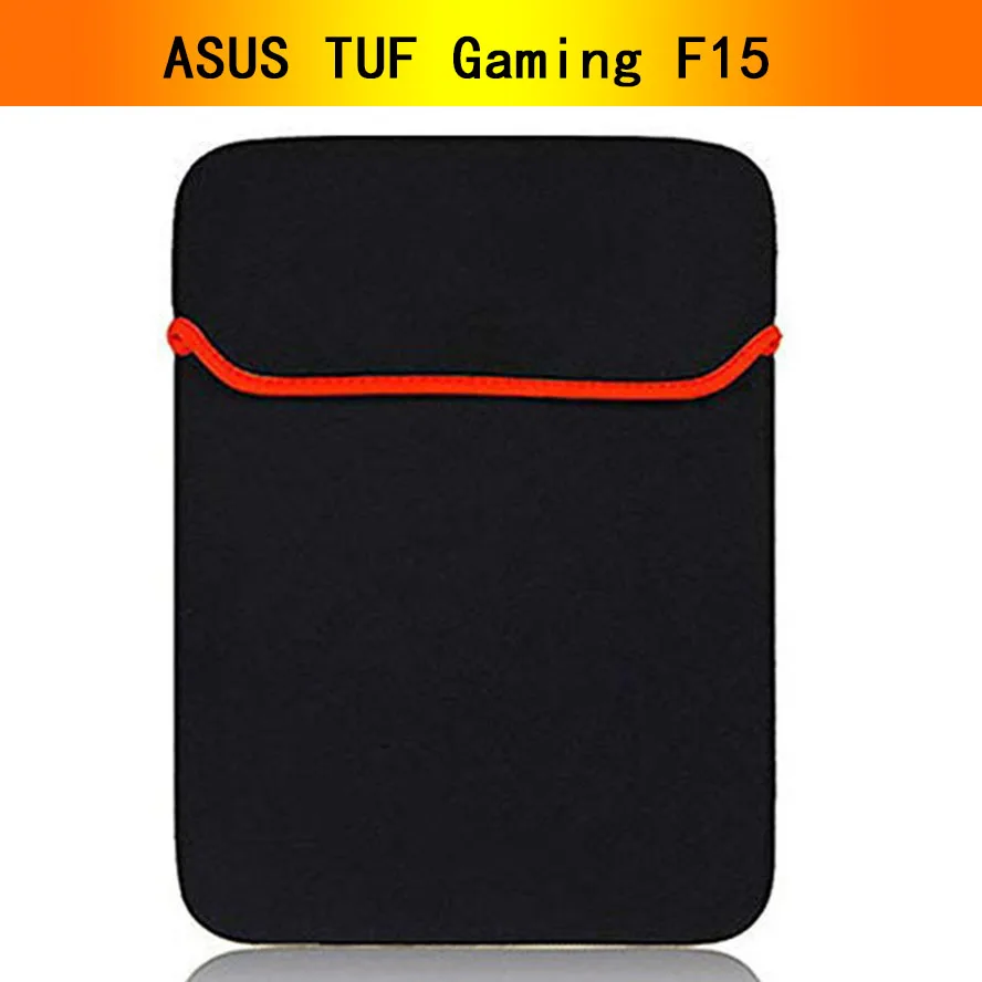 Capa Asus Tuf Gaming F15 Case Para Laptop / Computador / Pc / Notebook / Capa Protetora Preta Vermelha