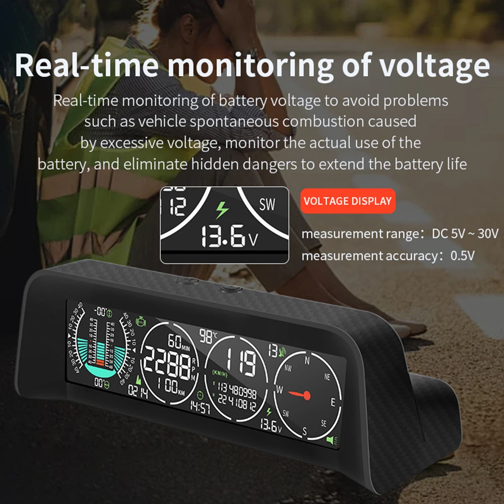 HD X92 ڵ GPS OBD HUD  ÷ ӵ  ġ   ð  Ÿڹ,  ħ, ˶ 4  