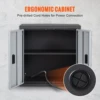 SucceBuy Foldable Wall Cabinet Metal Garage Locker Mounted Tool Chest Adjustable Shelf Magnetic Door for Warehouse Office Home