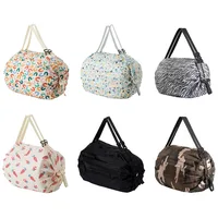 New Foldable Shopping Bag Reusable Bags Folding Shopper Cloth Bags for Shopping Reusable ZDGWD01