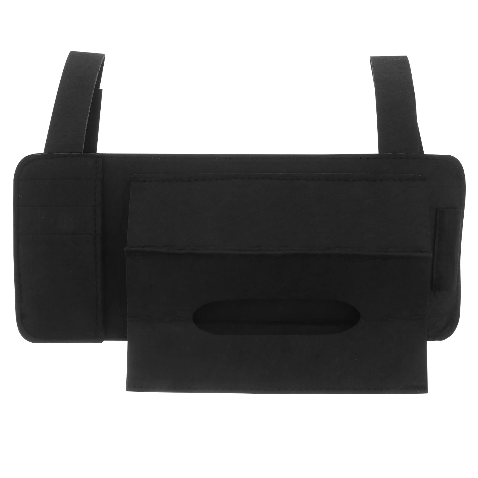 

1pc Portable Mask Tissue Holder Sun Visor Napkin Holder Felt Car Tissue Box