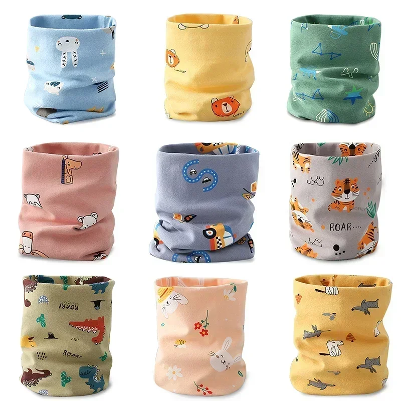 New Cotton Baby Scarf Autumn Spring Snood Children Scarf Boy Girl Scarf Kids Child Neck O Ring Scarves Collar Warm Neckerchief 2