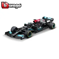 Bburago 1:43 2021 Mercedes AMG W12 E Performance #77 Valtteri Bottas Static Simulation Diecast Alloy Model F1 Racing Formula Car 1