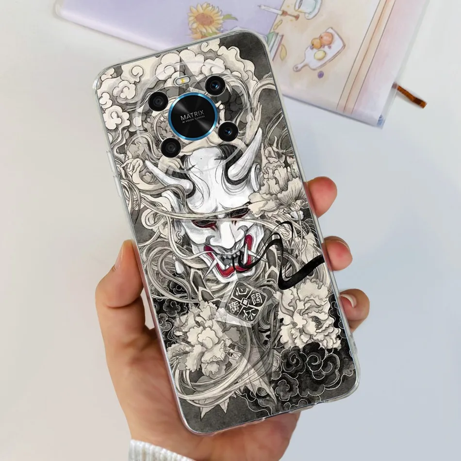 Elegant Printing Soft Silicone Clear TPU Protective Phone Case