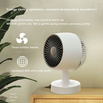 Mini Desktop Electric Heater – Silent, Safe & Portable