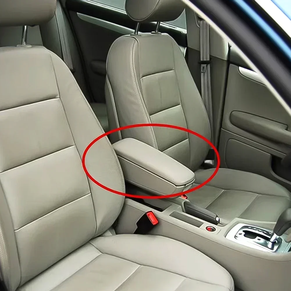 Premium Leather Car Armrest Latch Cover and Storage Solution