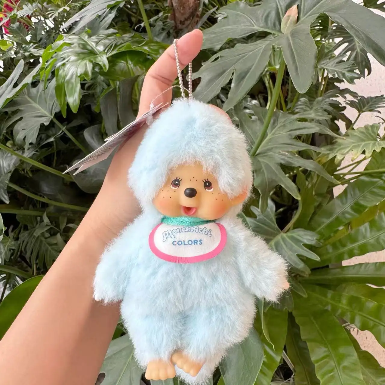 Adorable Monchhichi Plush Keychain - Perfect Hanging Ornament for Bags and Car Keys, Ideal Birthday Gift and Collector's Item